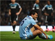 Bóng đá anh, ngoại hạng anh, lịch thi đấu euro 2012, Aguero khiến Man City hụt hơi vì chấn thương “củ chuối”